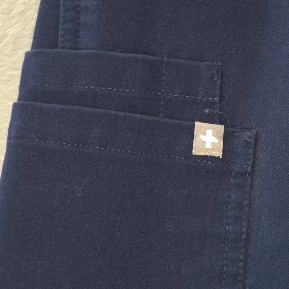 Figs Navy Blue Scrub Pants Technical Collection T21004 Mens Small Drawstring